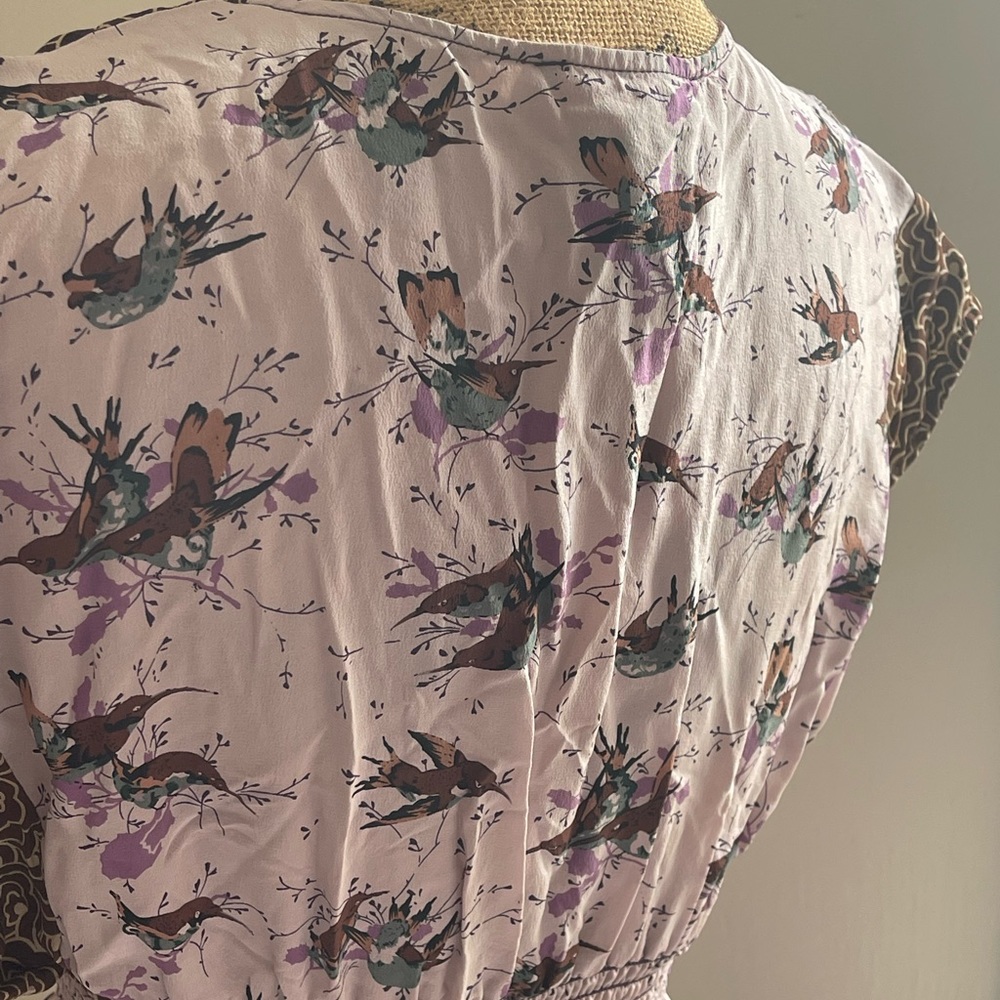 Multi-Patterned V-neck Top by Corey Lynn Calter for Anthro - Picture 3 of 5